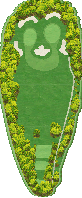 ゴールド札幌カントリークラブ OUT8番ホール コース図