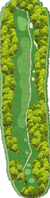 ＪＧＭおごせゴルフクラブ OUT3番ホール コース図