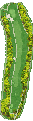 ＪＧＭおごせゴルフクラブ OUT6番ホール コース図
