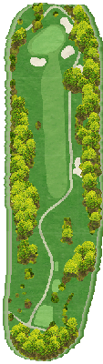 笹戸カントリークラブ OUT8番ホール コース図
