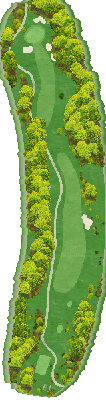 笹戸カントリークラブ IN14番ホール コース図