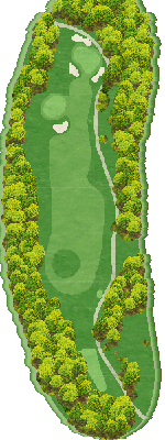 ウッドストックカントリークラブ OUT7番ホール コース図