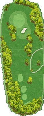 気仙沼カントリークラブ OUT4番ホール コース図