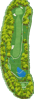 鷹の巣ゴルフクラブ OUT4番ホール コース図