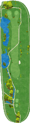 ニッソーカントリークラブ OUT2番ホール コース図