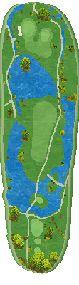 ニッソーカントリークラブ OUT3番ホール コース図