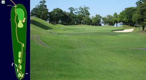 フォーレスト福井ゴルフクラブ IN15番ホール コース図