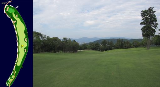フォーレスト福井ゴルフクラブ IN18番ホール コース図
