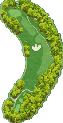 岐阜セントフィールドカントリー倶楽部 IN2番ホール コース図