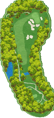 岐阜セントフィールドカントリー倶楽部 IN6番ホール コース図