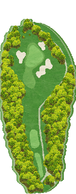 岐阜セントフィールドカントリー倶楽部 IN7番ホール コース図