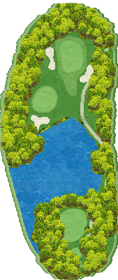朝陽カントリークラブ OUT5番ホール コース図