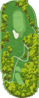 スパ＆ゴルフリゾート久慈 OUT8番ホール コース図