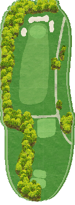泉南カンツリークラブパブリックコース out4番ホール コース図