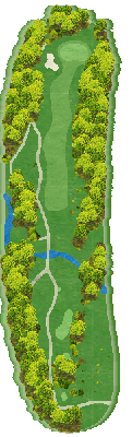 北海道クラシックゴルフクラブ帯広 クラシックコース（北海道クラシックＧＣ 帯広Ｃ） OUT3番ホール コース図