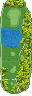 北海道クラシックゴルフクラブ帯広 クラシックコース（北海道クラシックＧＣ 帯広Ｃ） OUT4番ホール コース図