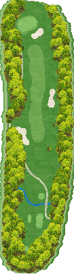 北海道クラシックゴルフクラブ帯広 クラシックコース（北海道クラシックＧＣ 帯広Ｃ） OUT5番ホール コース図