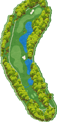 北海道クラシックゴルフクラブ帯広 クラシックコース（北海道クラシックＧＣ 帯広Ｃ） OUT6番ホール コース図