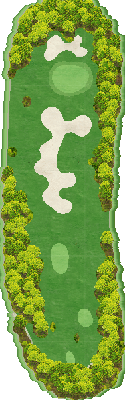 北海道クラシックゴルフクラブ帯広 クラシックコース（北海道クラシックＧＣ 帯広Ｃ） OUT8番ホール コース図