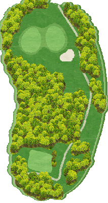 鎌倉パブリックゴルフ場 OUT4番ホール コース図