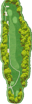 桔梗が丘ゴルフコース OUT5番ホール コース図