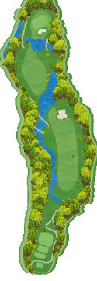 ニドムクラシックコース ピリカ5番ホール コース図
