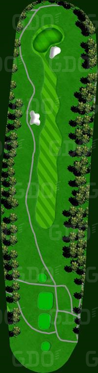千葉カントリークラブ 川間コース 西7番ホール コース図
