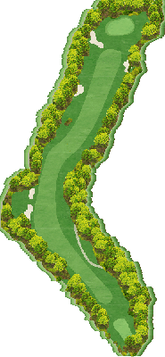 ＪＧＭ霞丘ゴルフクラブ 南コース2番ホール コース図