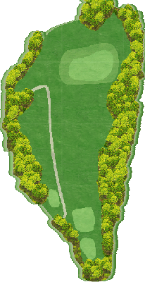 ＪＧＭ霞丘ゴルフクラブ 南コース6番ホール コース図