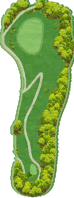 ＨＩＢＡＲＩ ＧＯＬＦ（旧 雲雀丘ゴルフ倶楽部） OUT5番ホール コース図