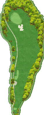 ＨＩＢＡＲＩ ＧＯＬＦ（旧 雲雀丘ゴルフ倶楽部） OUT6番ホール コース図