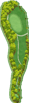 ＨＩＢＡＲＩ ＧＯＬＦ（旧 雲雀丘ゴルフ倶楽部） OUT8番ホール コース図