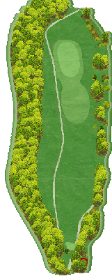 ＨＩＢＡＲＩ ＧＯＬＦ（旧 雲雀丘ゴルフ倶楽部） IN3番ホール コース図