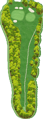 ＨＩＢＡＲＩ ＧＯＬＦ（旧 雲雀丘ゴルフ倶楽部） IN4番ホール コース図