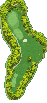 ＨＩＢＡＲＩ ＧＯＬＦ（旧 雲雀丘ゴルフ倶楽部） IN7番ホール コース図