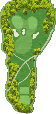 藤枝ゴルフクラブ 北3番ホール コース図