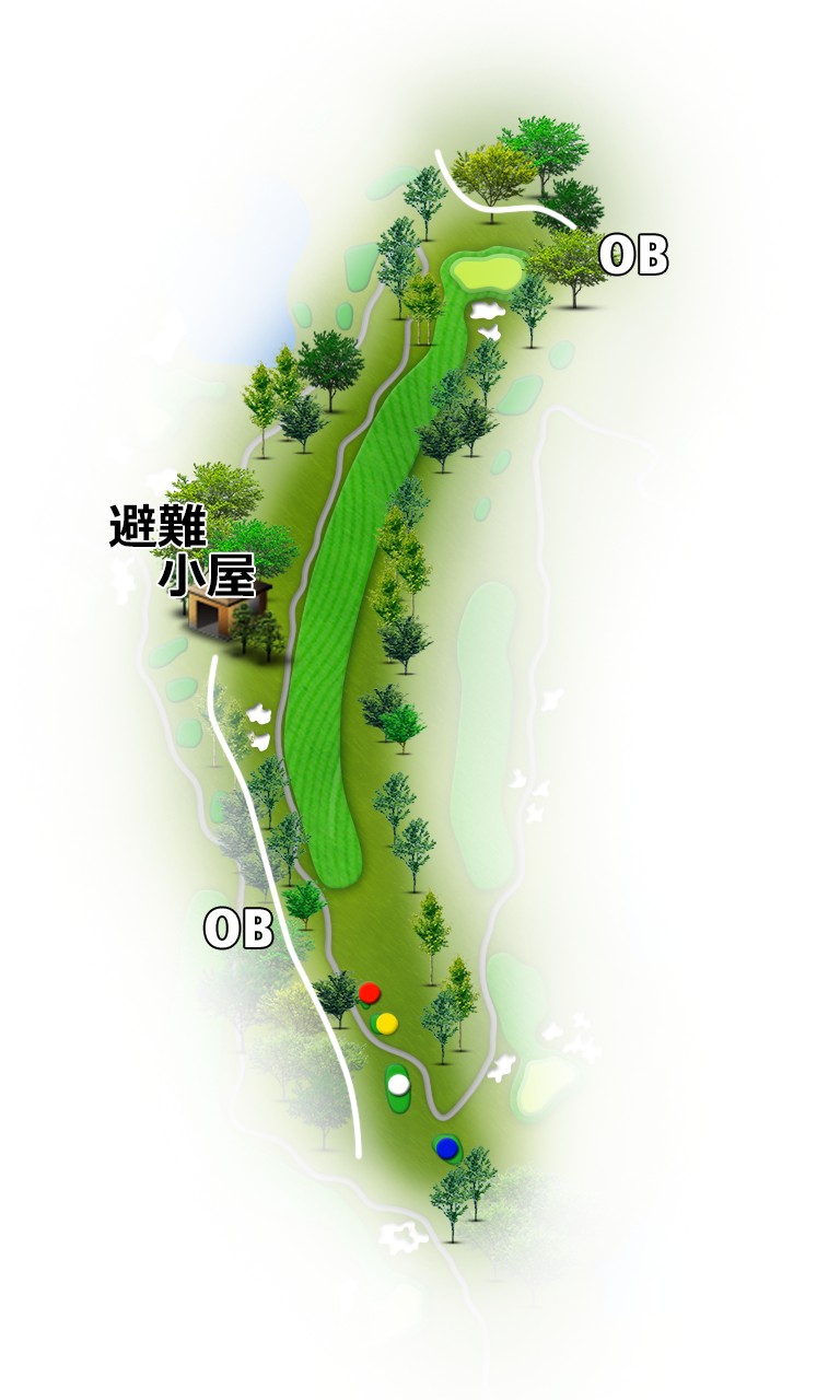 千代田ゴルフ倶楽部（旧：千代田ＯＧＭゴルフ倶楽部） OUT7番ホール コース図
