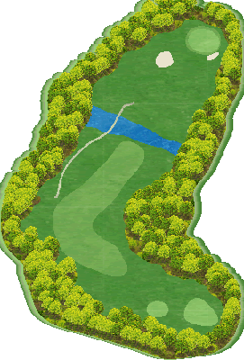 空知川ラベンダーの森ゴルフコース 北コースOUT7番ホール コース図