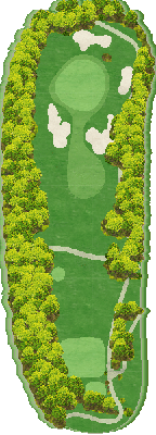 小野グランドカントリークラブ オールドコースOUT3番ホール コース図