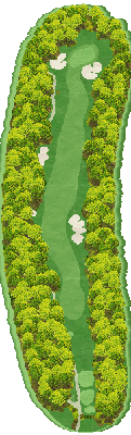 小野グランドカントリークラブ オールドコースIN10番ホール コース図