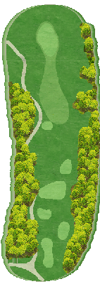 コスギリゾート阿蘇ハイランドゴルフコース OUT4番ホール コース図