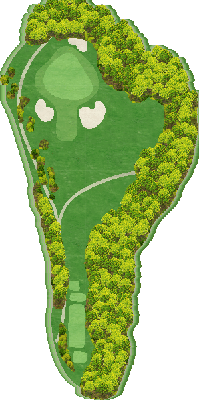 東名カントリークラブ 愛鷹コース4番ホール コース図
