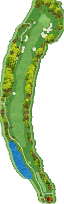 イーストウッドカントリークラブ OUT6番ホール コース図