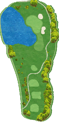 イーストウッドカントリークラブ OUT7番ホール コース図