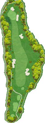 イーストウッドカントリークラブ IN12番ホール コース図