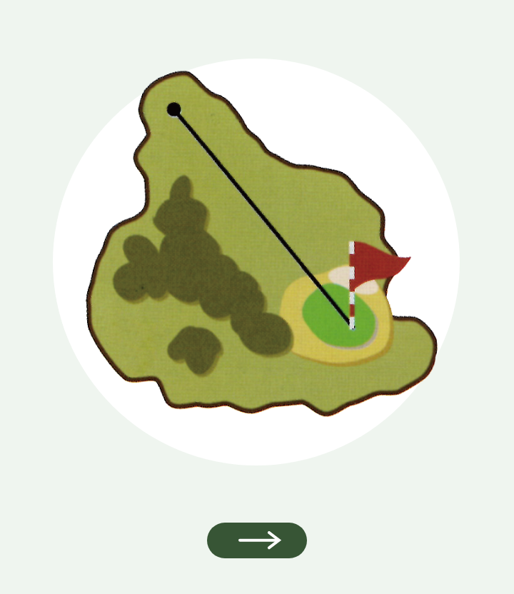 北見カントリークラブ OUT2番ホール コース図