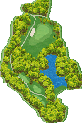 森永高滝カントリー倶楽部 OUT4番ホール コース図