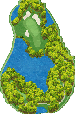 パサージュ琴海アイランドゴルフクラブ OUT3番ホール コース図