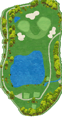 チェリーゴルフグループ 和倉ゴルフ倶楽部 OUT4番ホール コース図