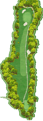 東城陽ゴルフ倶楽部（京都府） IN11番ホール コース図